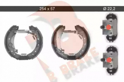 R BRAKE 79rbkt0020 -  Комплект тормозных колодок